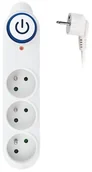 Przedłużacze i rozgałęźniki - Solight Przedłużacz z wyłącznikiem 3Z 1,5m - miniaturka - grafika 1