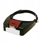 Akcesoria do hodowli zwierząt - Lupa nagłowna z podświetleniem - miniaturka - grafika 1