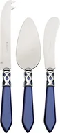Noże kuchenne - Bugatti ALC2 M-n4283 Aladdin, 3-częściowy komplet sztućców noże do sera/ABS Niebieski ze stali nierdzewnej 30,5 x 14 x 3 cm ALC2M-N4283 - miniaturka - grafika 1