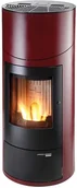 Piece wolnostojące - HAAS+SOHN Haas+Sohn piecyk na pellet HSP 7 II GRANDE RLU DE LUXE czerwony wilan HSP7/CZERWONY - miniaturka - grafika 1