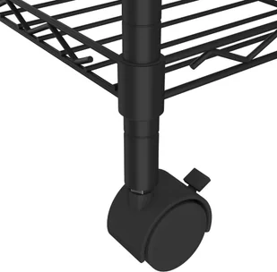 vidaXL 5-poziomowy regał na kółkach, 75x35x155 cm, czarny, 250 kg 324630 - Szafy i regały magazynowe - miniaturka - grafika 6