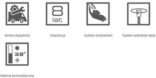 Laveo Kolumna natryskowa Kvadrato z baterią termostatyczną PLQ 00TD - Zestawy prysznicowe - miniaturka - grafika 3