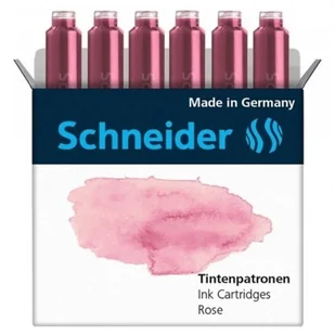 SCHNEIDER Naboje do piór pudrowy róż 6szt. /SR166129/ PB1579-PR - Naboje i atramenty - miniaturka - grafika 2
