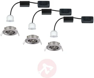 Paulmann Nova mini Plus LED EasyDim 3 szt. żelazo - Oprawy, klosze i abażury - miniaturka - grafika 5