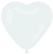 Balony i akcesoria - Godan Balon Serce Go biały Cr/01 Fol Op50szt - miniaturka - grafika 1