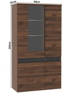 Lectus Witryna prawa LECTUS Lukka I, brązowa - Witryny - miniaturka - grafika 5