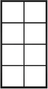 VidaXL Lumarko Drzwi przesuwne, aluminium i szkło ESG, 102,5x205 cm, czarne 288066 VidaXL - Drzwi wewnętrzne - miniaturka - grafika 4