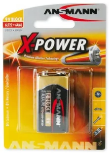 Ansmann Alkaliczna 9V block X-Power 5015643 - Baterie i akcesoria - miniaturka - grafika 2