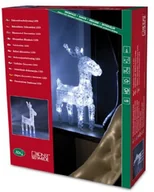 Oświetlenie świąteczne - Konstsmide 6100  003 Acryl renifer wys.: 40 cm/szer.: 34 cm/32 białych zimnych diod LED/24 V wewnętrzny transformator/przezroczysty przewód 6100-003EE - miniaturka - grafika 1