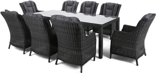 HOME &amp; GARDEN Meble ogrodowe technorattanowe Bristol 230 cm Ginger / Brown Melange 8+1 852635 - Meble ogrodowe - miniaturka - grafika 2