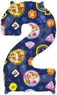 Urodziny dziecka - AMSCAN Balon foliowy cyfra 2 Psi Patrol - 43 cm x 66 cm - 1 szt. 4213601 - miniaturka - grafika 1