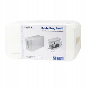Logilink Organizer kabli Cable Box biały AKLLIKSAOKAB061 - Maskownice do kabli - miniaturka - grafika 3