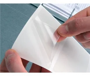 Q-Connect Kieszeń samoprzylepna na wizytówki, rozc. na kr. boku, 60x95mm, 10szt. KF27038 - Akcesoria do pakowania - miniaturka - grafika 4