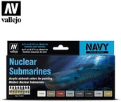 Kolejki i akcesoria - Vallejo Zestaw Model Air 8 farb - Navy Nuclear Submarines Vallejo 71611 - miniaturka - grafika 1
