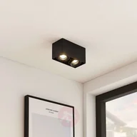 Lampy sufitowe - Arcchio Arcchio Kubika downlight GU10, 2-pkt., czarny - miniaturka - grafika 1