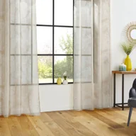 Firany - Atmosphera Firana do salonu LEAF 140 x 240 cm motyw liści 168810D - miniaturka - grafika 1