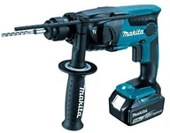 Wiertarki - Makita DHR165RTJ wiertarka udarowa, akumulatorowa, system mocowania SDS-PLUS, 18 V/5,0 Ah, 2 akumulatory i ładowarka w walizce MAKPAC, 1 sztuka, niebieski - miniaturka - grafika 1