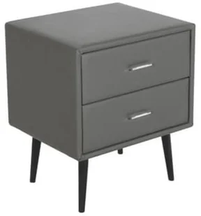 Beliani Zestaw mebli do sypialni ekoskóra 180 x 200 cm szary ESSONNE - Łóżka - miniaturka - grafika 6