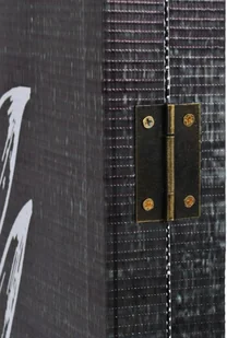 vidaXL Składany parawan, 120x180 cm, motyw piór, czarno-biały - Parawany - miniaturka - grafika 4