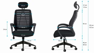 Fotel biurowy, krzesło biurowe MarkAdler Fotel biurowy MarkAdler Manager 2.0 Black MA-Manager 2.0 Black - Fotele i krzesła biurowe - miniaturka - grafika 14