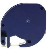 Papier do drukarek - Dymo 91216 LetraTag 12mm x 4m, černý tisk / šedý podklad, kompatibilní páska - miniaturka - grafika 1