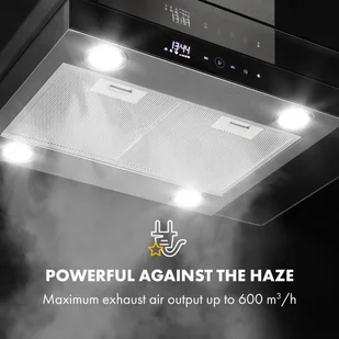 Klarstein Aurelia 90 Srebrny (CGCH5-Aurelia) - Okapy kuchenne - miniaturka - grafika 5