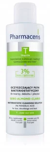 Pharmaceris Oczyszczający płyn bakteriostatyczny do twarzy, dekoltu i pleców 3% kwasu migdałowego Sebo-Almond-Claris - Pozostałe kosmetyki - miniaturka - grafika 2