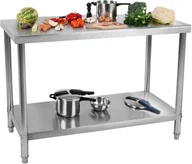 Stoły gastronomiczne - Royal Catering Stół roboczy - 120 x 60 cm - 137 kg - stal nierdzewna - Catering - RCWT-120X60S RCWT-120X60S - miniaturka - grafika 1