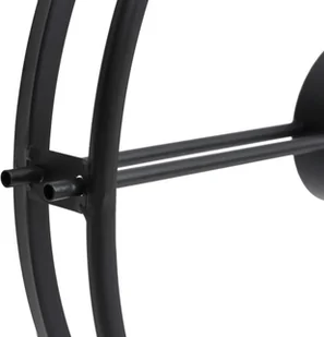 VidaXL Lumarko Zegar ścienny, czarny, 52 cm, żelazo - Zegary - miniaturka - grafika 4