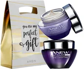 Zestawy kosmetyków damskich - Avon Zestaw Anew Platinum Dzień+noc + Torebka - miniaturka - grafika 1