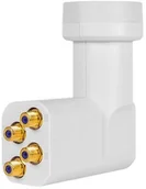 Akcesoria car audio - Megasat 0401098 HD-Profi Quattro LNB Biały 0401098 - miniaturka - grafika 1