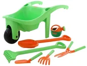 Zabawki i gry sportowe - Polesie Poland Zestaw Taczka łopata duża grabki duże szufelka grabki sekator konewka - miniaturka - grafika 1