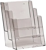 Systemy ekspozycyjne i znaki informacyjne - Taymar taymar stołu-stojak na prospekty/stojak na ulotki 3-krotne DIN A5, przezroczysta (3 °C160) 3C160 - miniaturka - grafika 1
