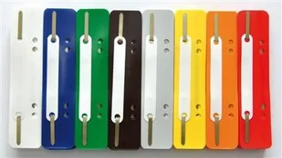 Q-Connect Wąsy skoroszytowe PP z metalową blaszką 25szt. zielone 2012500110 - Artykuły biurowe - miniaturka - grafika 2