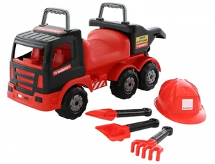 Wader QT MAMMOET Samochód Ciężarówka Jeździk Pchacz Wywrotka z kaskiem + zestaw do piasku 57082 - Jeździki dla dzieci Wader QT MAMMOET Samochód Ciężarówka Jeździk Pchacz Wywrotka z kaskiem + zestaw do piasku 57082 - Jeździki dla dzieci - miniaturka - grafika 7