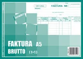 Druki akcydensowe - Emeko Tomecki I Płaczek S.k.a Druk Faktura FV brutto A5 1+1 - miniaturka - grafika 1