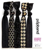 Ozdoby do włosów - Popband , gumka do "końskiego ogona", gumki do włosów z wzorem. Opakowanie 5 sztuk gumek do włosów w różnych kolorach, wzorach, nadrukach i designach. 5NIG - miniaturka - grafika 1