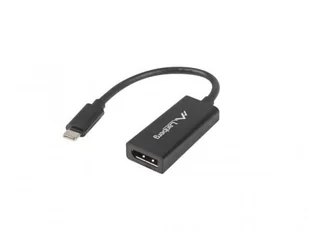 LANBERG ADAPTER USB-C 3.1 M) > DP F) 15CM AD-UC-DP-01 - Akcesoria do komputerów stacjonarnych - miniaturka - grafika 2