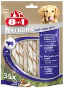 Przysmaki dla psów - 8in1 8w1 Delights Twisted pałeczki z wołowiną 2 x 190g - miniaturka - grafika 1