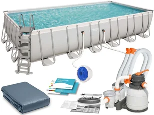 Bestway Basen Stelażowy 31FT 956x488x132cm POWERSteel Pompa Piaskowa 56623 - Baseny ogrodowe - miniaturka - grafika 4
