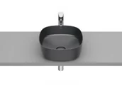 Umywalki - Roca A327502640 INSPIRA SOFT Umywalka nablatowa 370x370 OCT FINECERAMIC ONYX - miniaturka - grafika 1