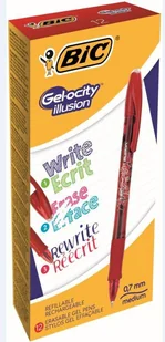 BIC Długopis zmazywalny Gelocity czerwony 238030 - Pióra kulkowe - miniaturka - grafika 2