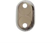 Akcesoria hydrauliczne - Rozeta podwójna do rur miedzianych fi 18 mm chrom - miniaturka - grafika 1