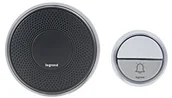 Dzwonki i gongi - Legrand 094253 zestaw do dzwonka bezprzewodowego komfort z wodoszczelnym zamkiem przycisk dzwonka, antracyt, 100 m 94253 - miniaturka - grafika 1