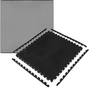 Duża mata piankowa 100x100cm puzzle gruba 2cm treningowa judo mma czarnoszara FM0006 - Maty do ćwiczeń Duża mata piankowa 100x100cm puzzle gruba 2cm treningowa judo mma czarnoszara FM0006 - Maty do ćwiczeń - miniaturka - grafika 1