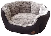Legowiska dla psów - Nobby łóżko komfortowe owalne Cacho - dla psów i kotów, brązowy - miniaturka - grafika 1