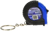Poziomice, łaty, miary - Geko Brelok Miara Taśma Zwijana Stalowa 2mx6mm - miniaturka - grafika 1