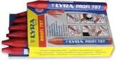 Sprzęt geodezyjny - Pomiar24.pl Kreda woskowa wodoodporna do znakowania Lyra 797 czerwona 12 szt LYRA 797CZ KOMPLET - miniaturka - grafika 1