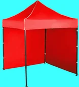 Pawilony ogrodowe - Expodom Namiot ekspresowy 2x2m - stalowy, Czerwony, 2 ściany boczne - miniaturka - grafika 1