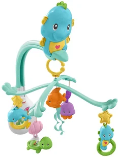 Fisher Price Muzyczna karuzela 3w1 Konik morski DFP12 - Karuzele dla niemowląt - miniaturka - grafika 2